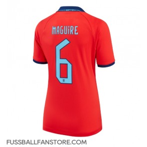 England Harry Maguire #6 Replik Auswärtstrikot Damen WM 2022 Kurzarm